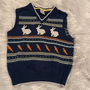 Gymboree Easter Bunny sweater vest size 6